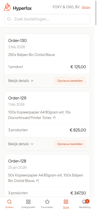 Mobile orders